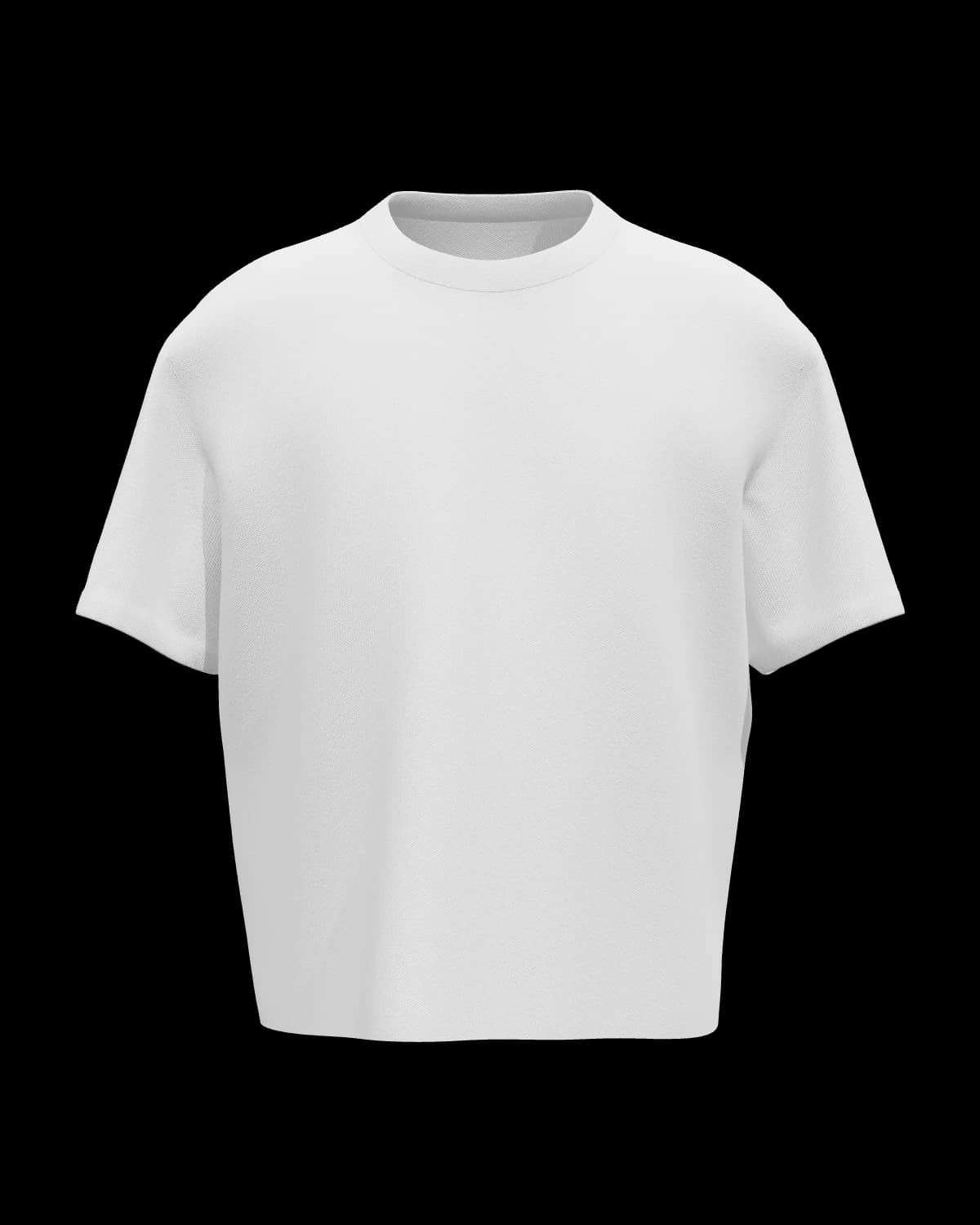 Oversized T-Shirt in White, front view
